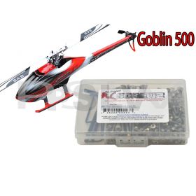 GOB004   Goblin 500 Heli Stainless Steel Screw Kit